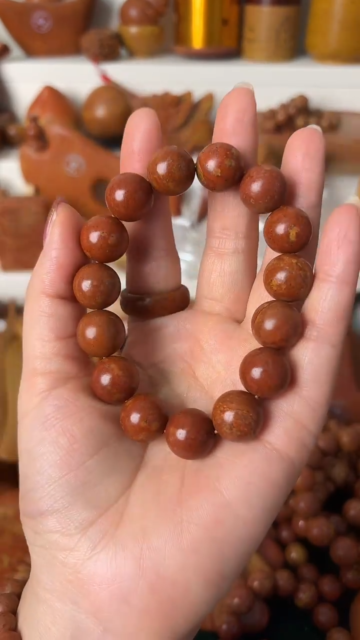 泗水砭石双12宠粉/砭石手串  15mm