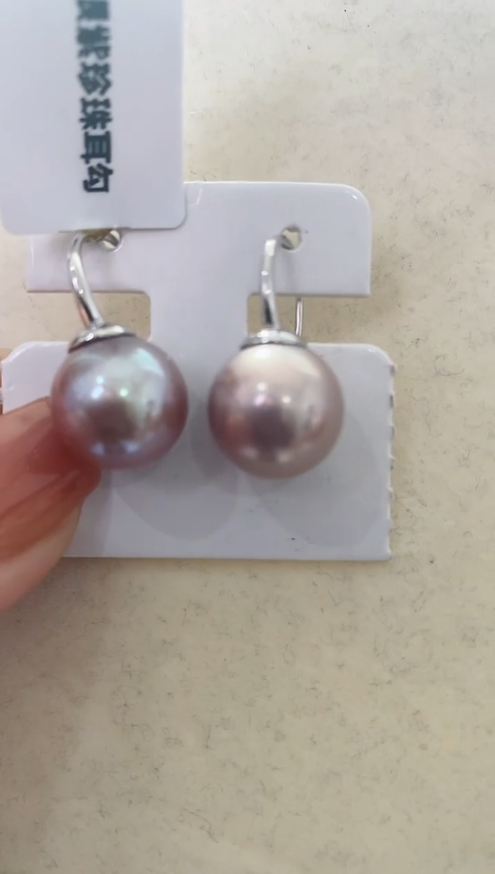 【闪购商品】淡水珍珠LL银S925镶嵌珍珠耳钩@@c1251