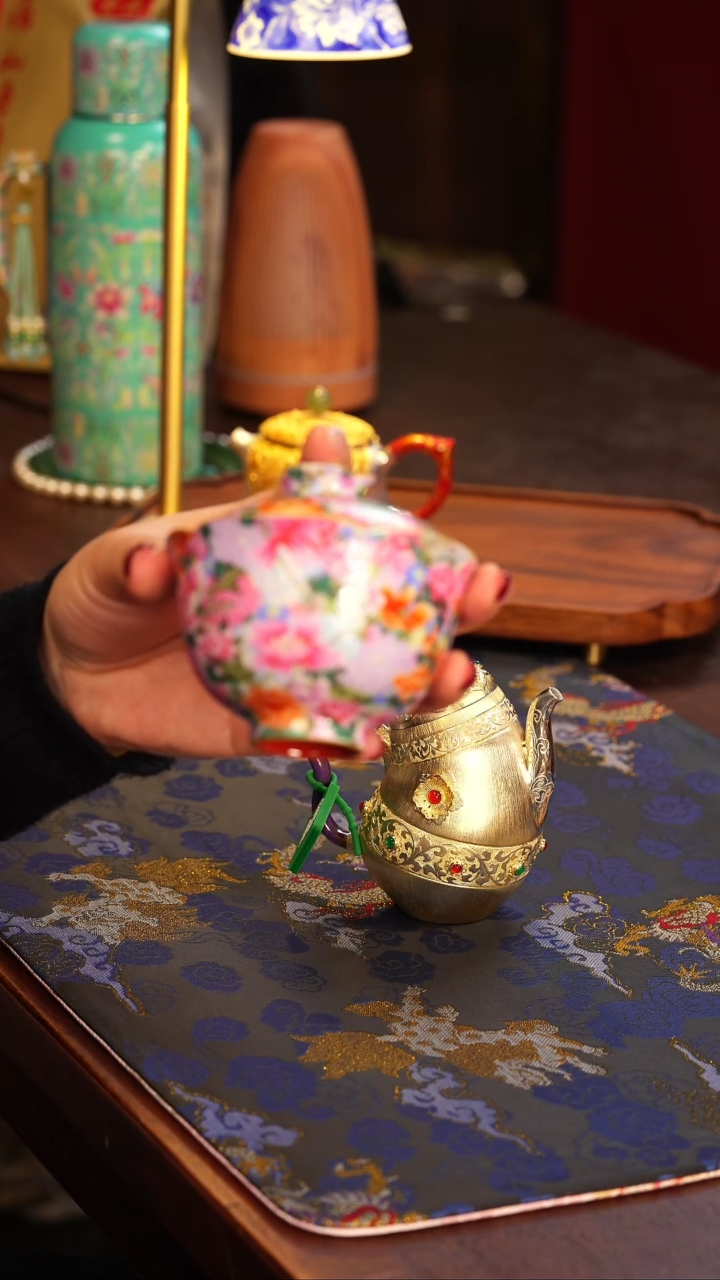 【闪购商品】伴斤茶舍灵玺  万花盖碗