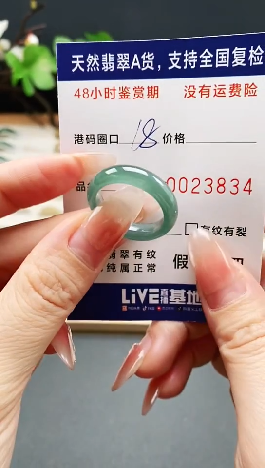 未镶嵌戒指翡翠3834