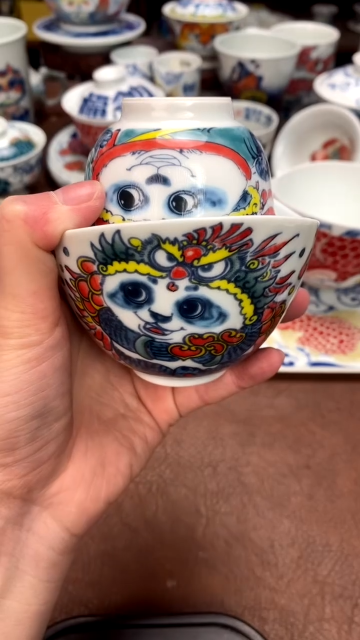 【闪购商品】熊猫一人饮景德镇昨明陶瓷