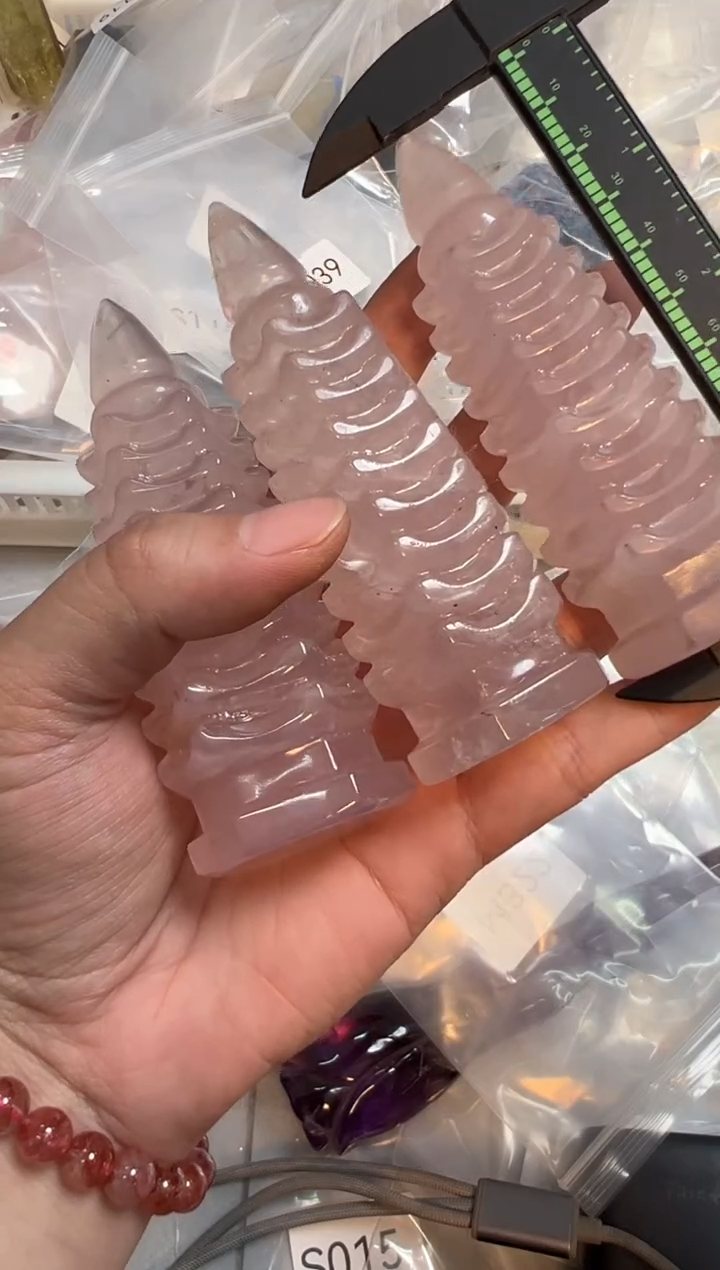 未镶嵌珠宝半成品水晶M279 多样性发一 约10.2cm