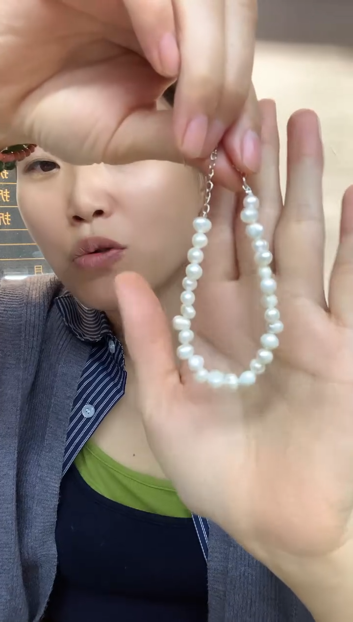 未镶嵌手绳淡水珍珠拂*3