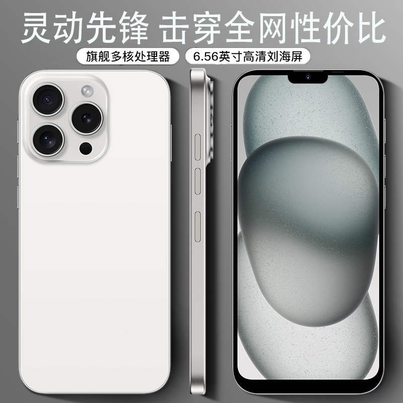 【官方正品】15promax全新6.5英寸双卡双待智能手机256白Hz
