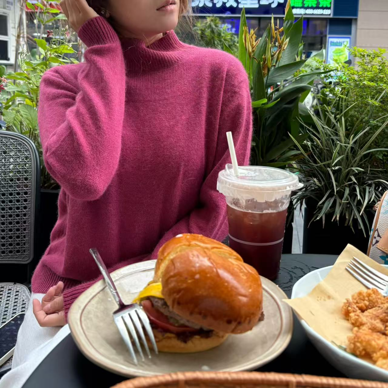 舒适拉毛网红羊毛衫女毛保暖ins堆堆领洋气纯色针织时尚半高领