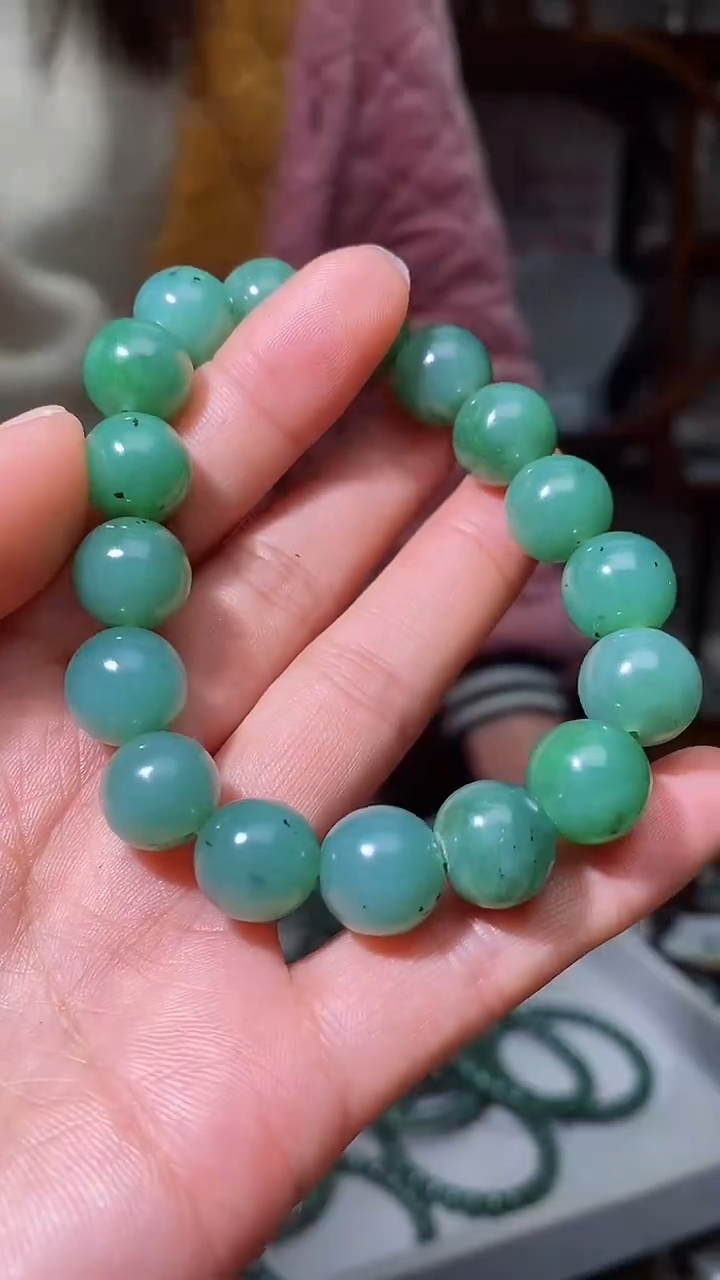 【闪购商品】和田玉手串未镶嵌卡12