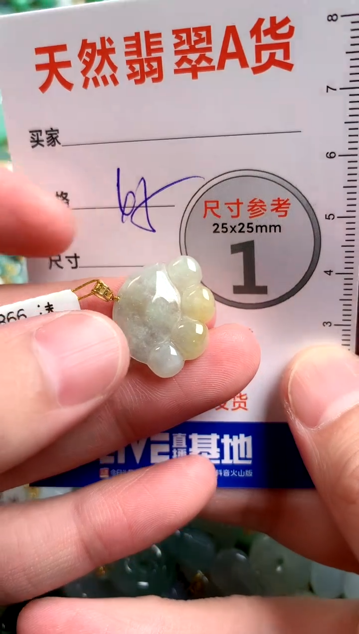 【闪购商品】翡翠颈饰18K金镶嵌13009258