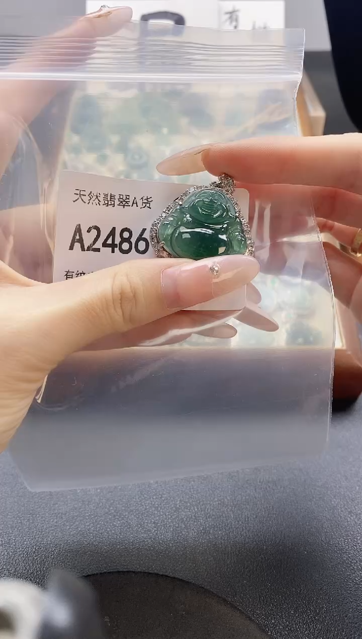 吊坠(赠链)未镶嵌翡翠天然翡翠A货