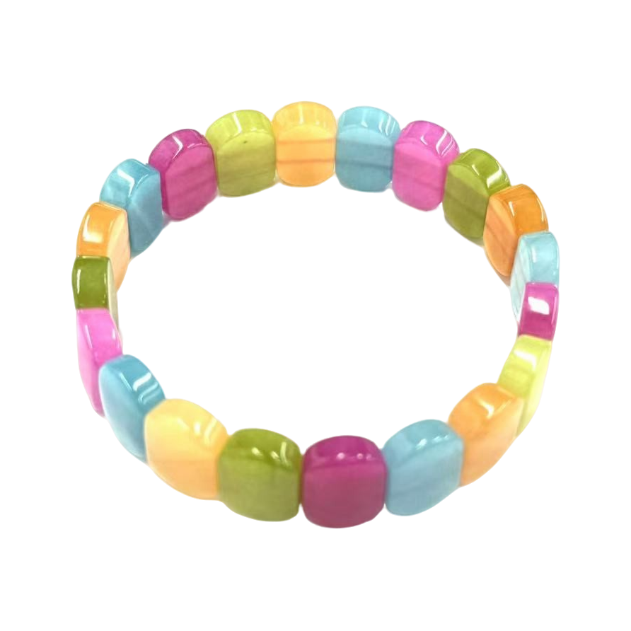 【符老板】s1488-轻奢设计款多彩方糖素圈手牌-多样性只发一件