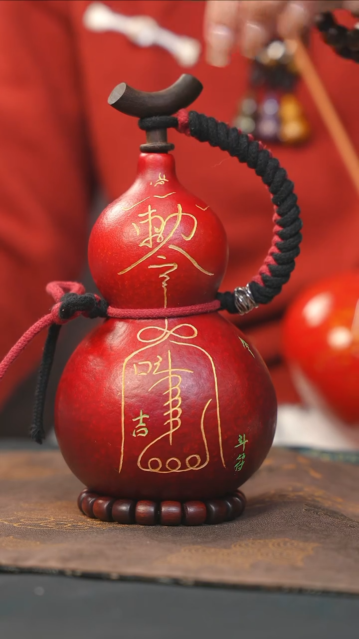 【闪购商品】RQ206大漆酒葫芦不包手串及旋转底座