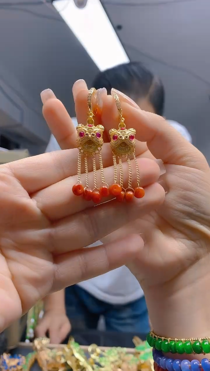 【闪购商品】翡翠耳饰合金147翡翠耳包