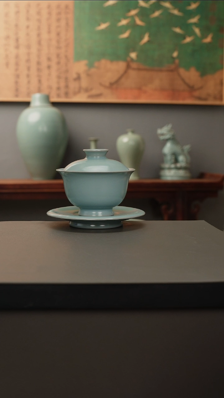 【闪购商品】杯仿古釉原矿 元宝三才