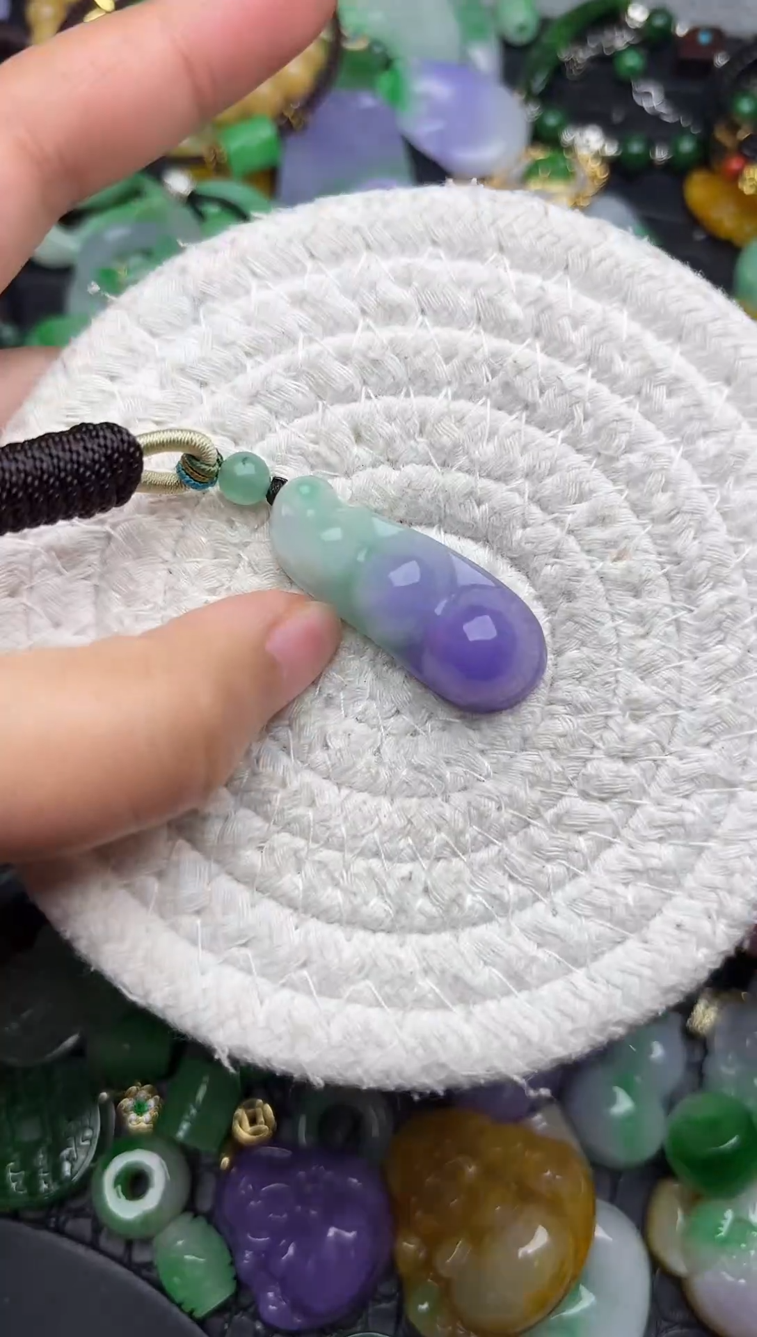 颈饰未镶嵌翡翠缅甸翡翠吊坠