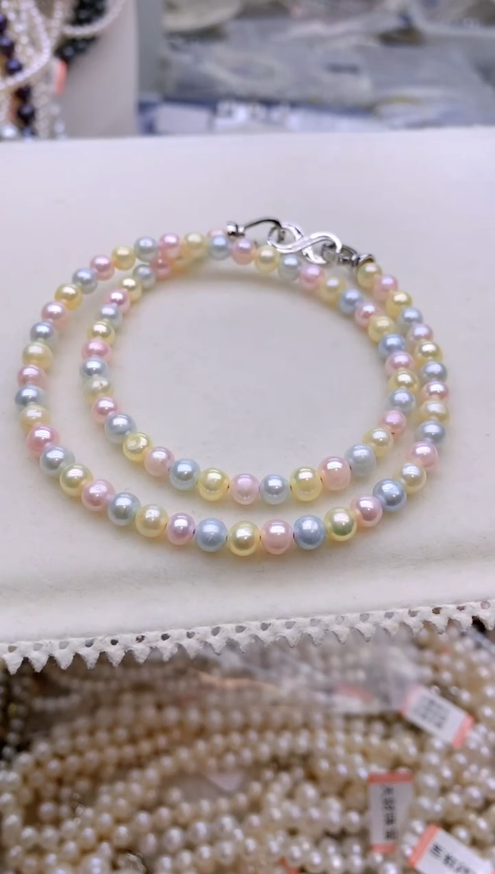 未镶嵌1淡水珍珠马卡龙