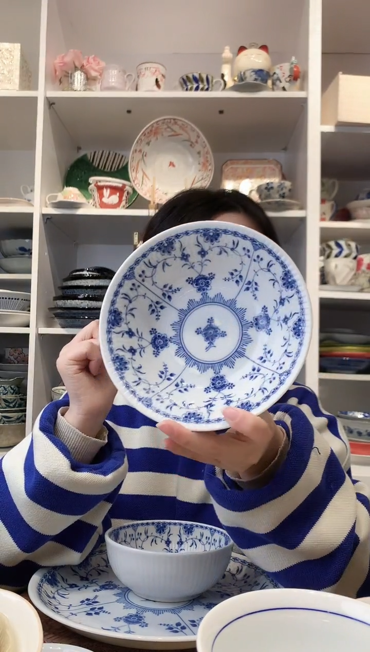 陶瓷【清仓】bloom青花中号钵16cm