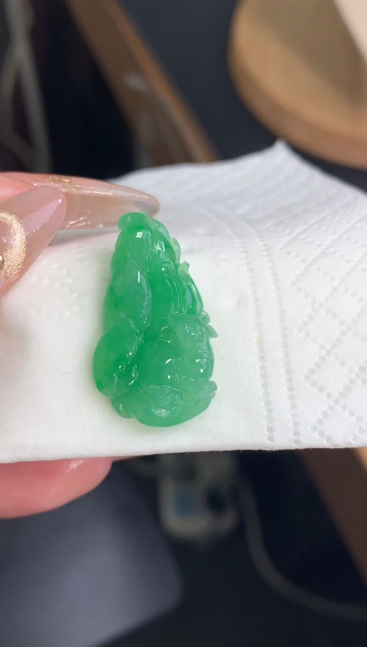 未镶嵌定制翡翠白菜