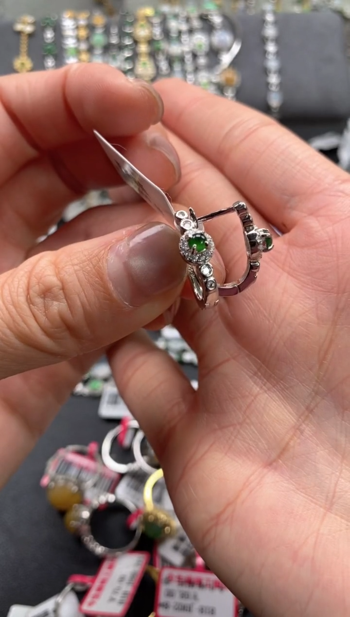 【闪购商品】翡翠戒指银S925镶嵌11111--1