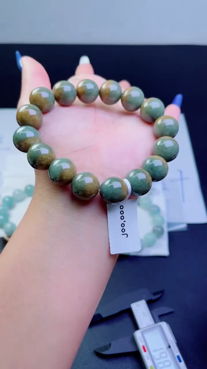 未镶嵌定制翡翠珠串