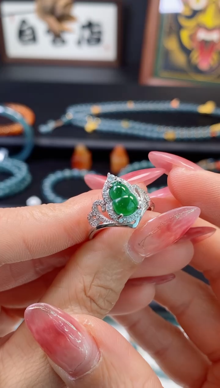 【闪购商品】翡翠颈饰银S925镶嵌0598854854