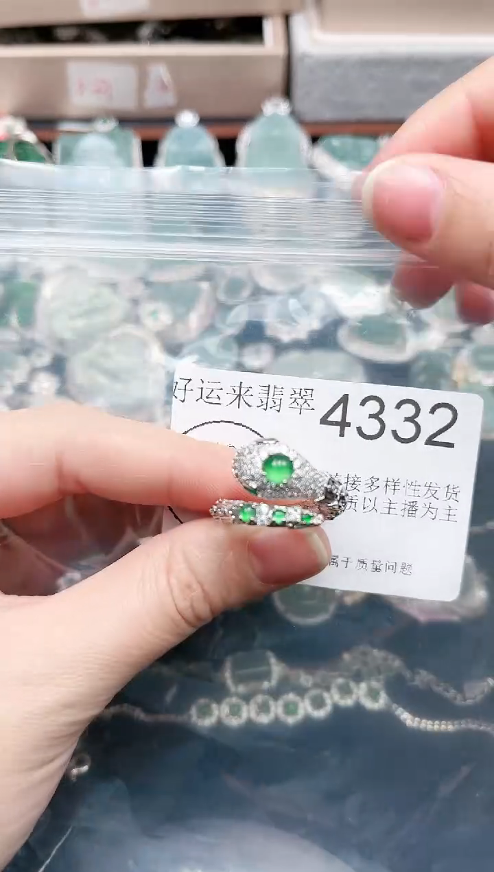 【闪购商品】翡翠颈饰未镶嵌4332赠皮绳