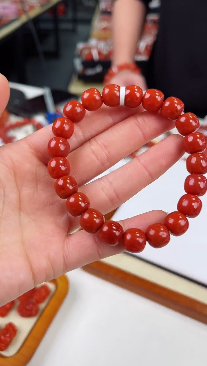 【闪购商品】南红玛瑙瓦西老型手串10+未镶嵌一个/条