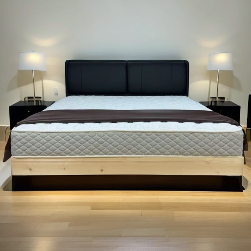 【小香风】齐边双人床小户型齐边软包床意式简约软包皮床830#