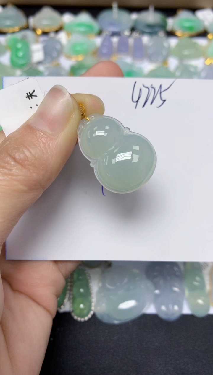 【闪购商品】翡翠颈饰18K金镶嵌 天然翡翠A货