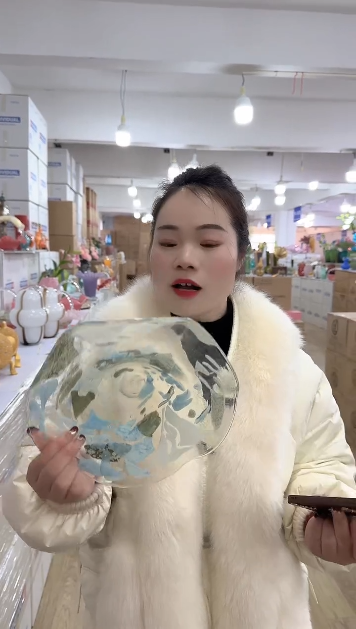 【闪购商品】无铅玻璃迪喜花器-w-早11