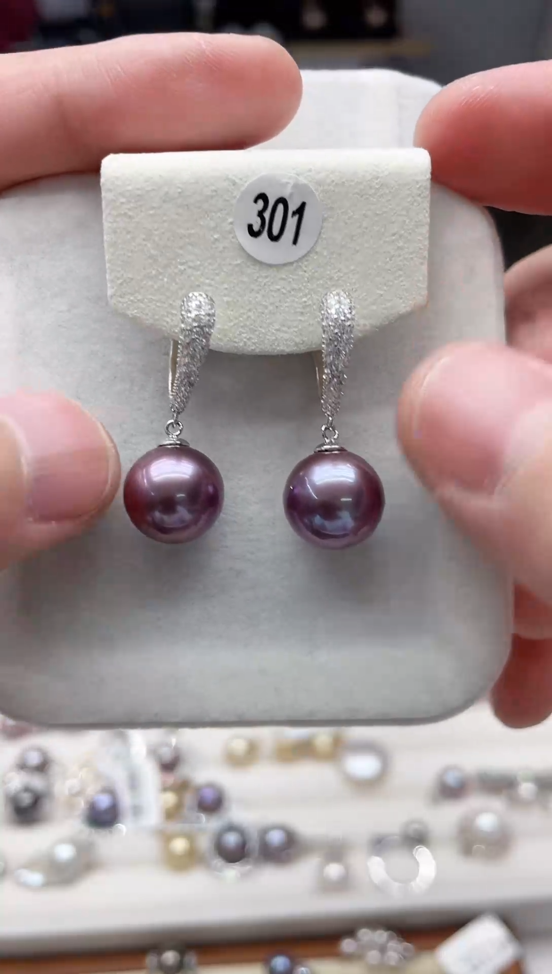 【闪购商品】淡水珍珠耳饰银S925镶嵌耳饰