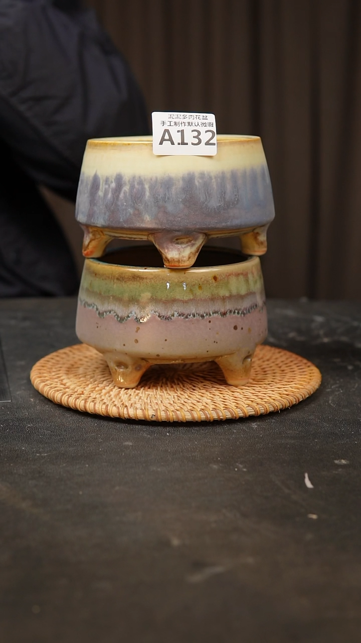 【闪购商品】瓷片景德镇手工花盆