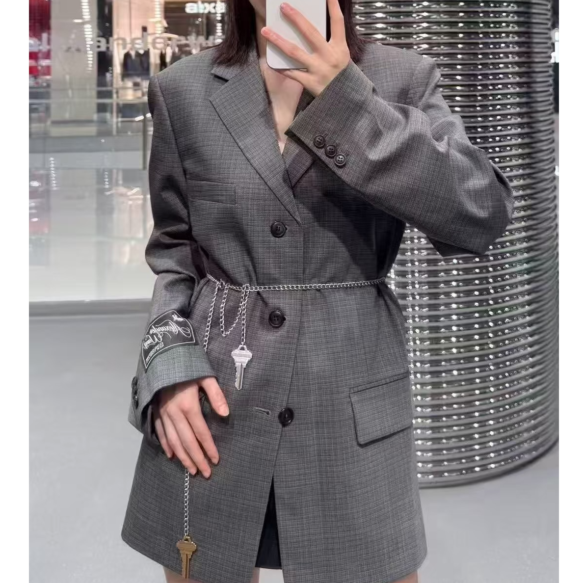 未使用 ALEXANDER WANG 长袖西装外套 黑色;M