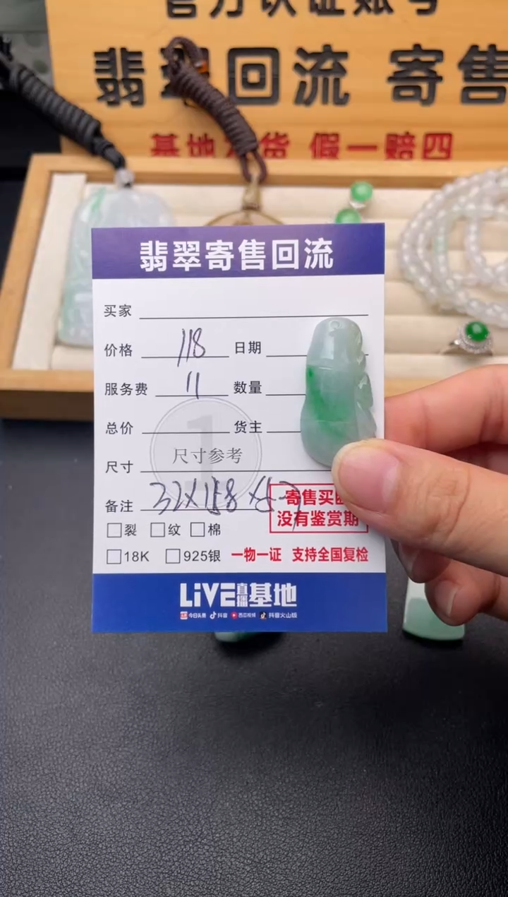 颈饰未镶嵌翡翠10147178