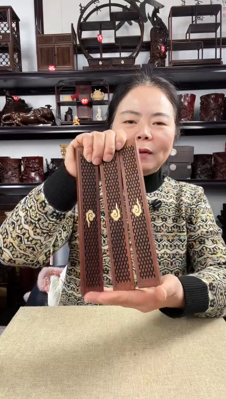 木3黄线香盒老李红木工艺品