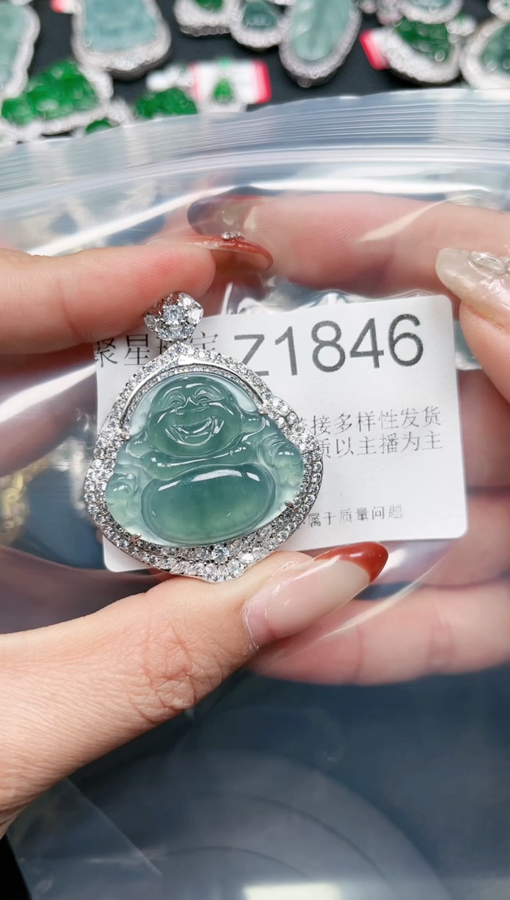 【闪购商品】翡翠颈饰未镶嵌送皮绳1846