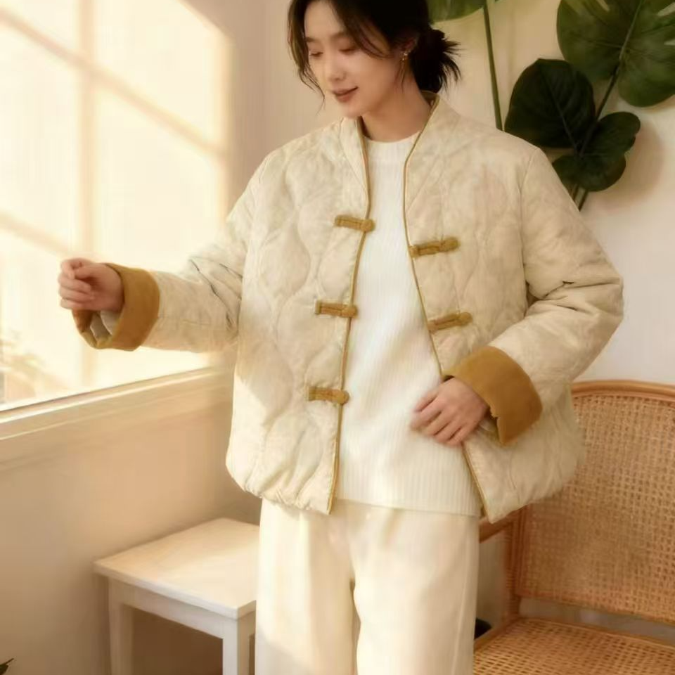 40 秋冬女士新中式盘扣外套 F177