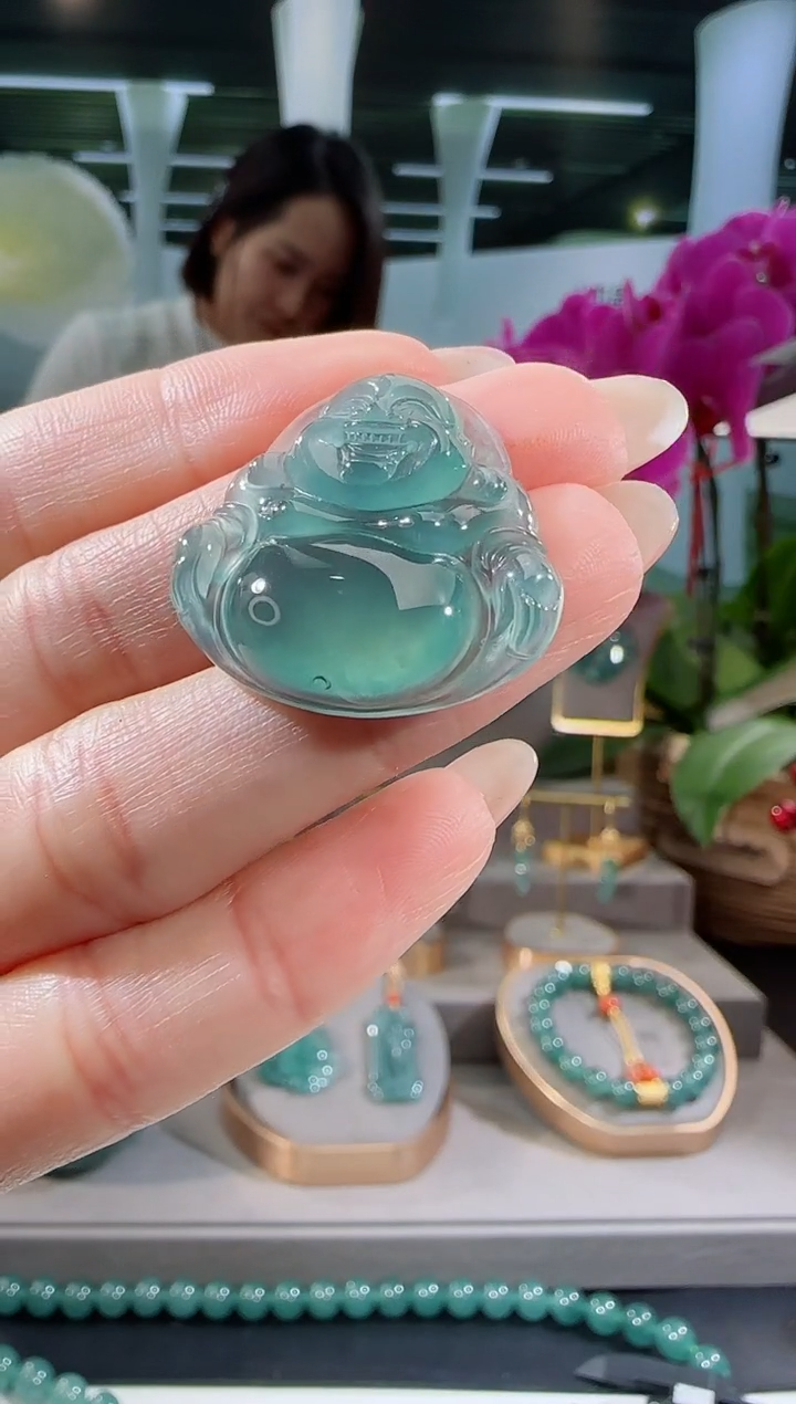 【闪购商品】翡翠吊坠(不含链)未镶嵌佛公多样性发一