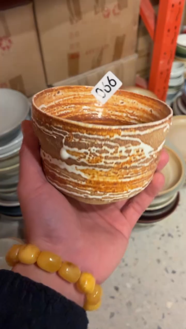 瓷片杨*66至野手工扭扭碗1个