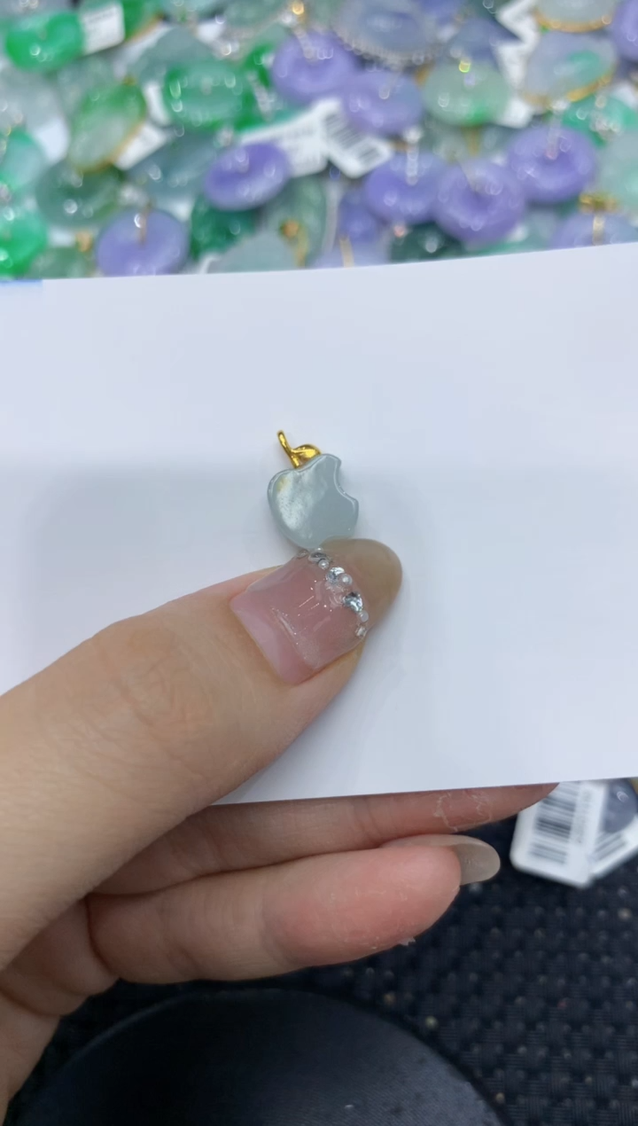 【闪购商品】翡翠颈饰18K金镶嵌222222222