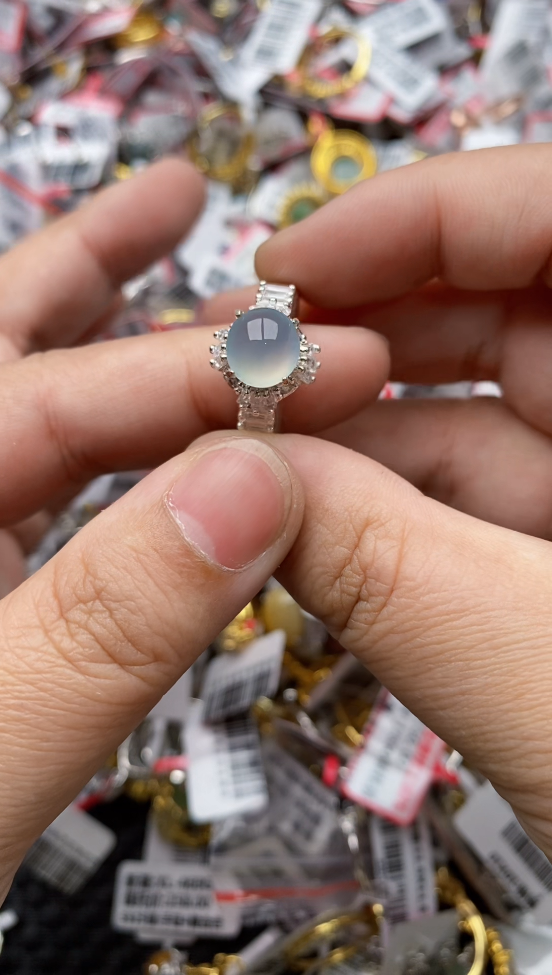 【闪购商品】翡翠戒指未镶嵌888888----15