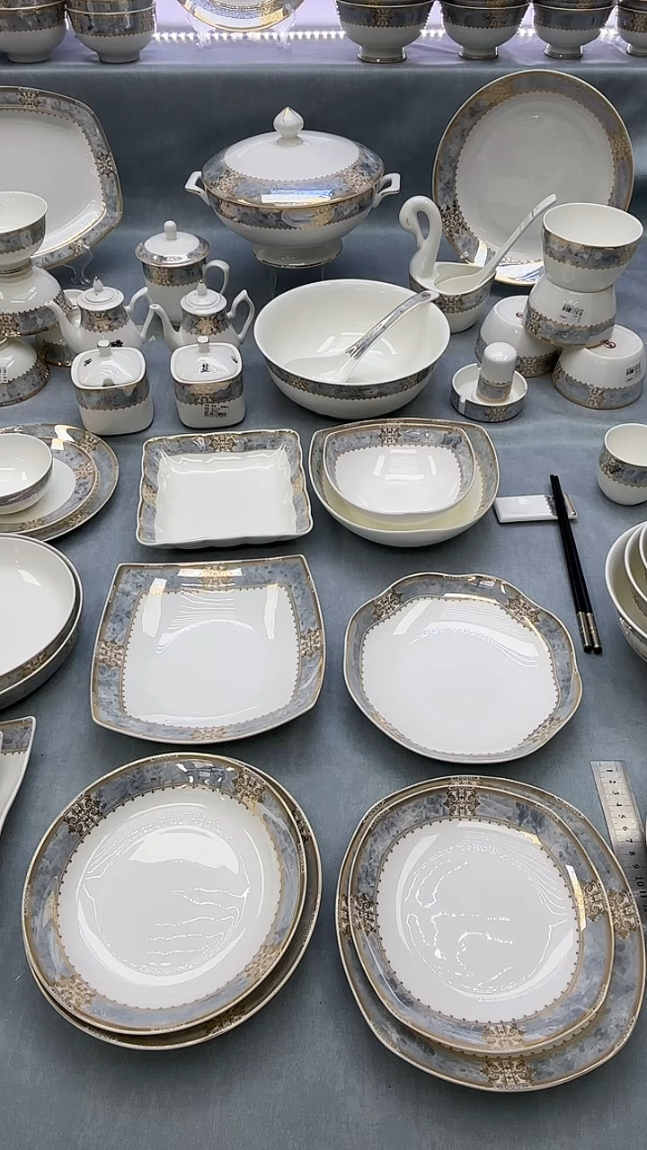 骨瓷伯爵景玉开门大吉8花2个