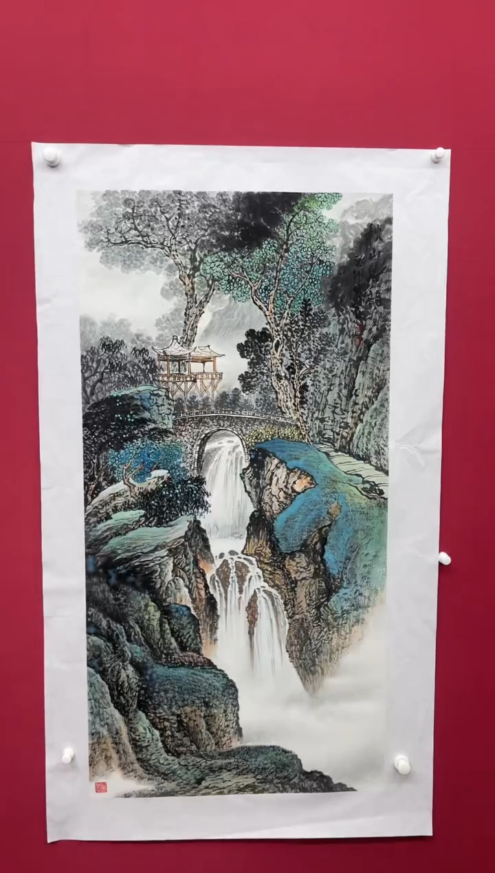 【闪购商品】国画田丰-山水/无框W