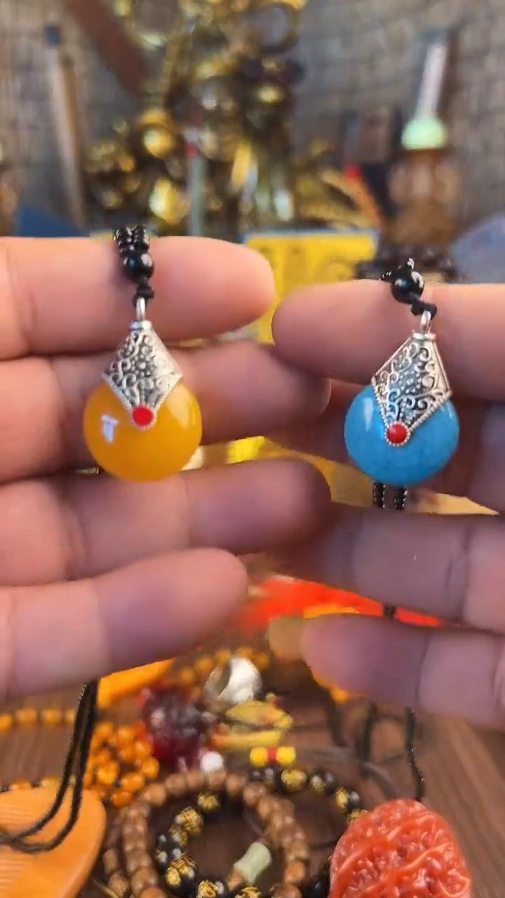 滴血莲花菩提吊坠所见即所得