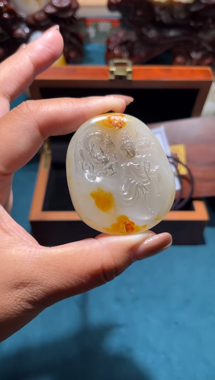 未镶嵌和田玉挂件一**凉1