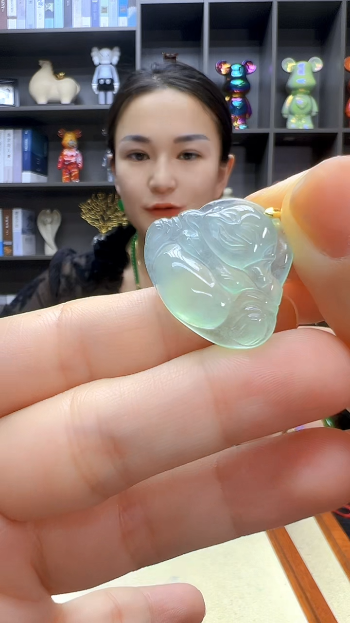 翡翠14K金镶嵌颈饰丹丹diy劲饰