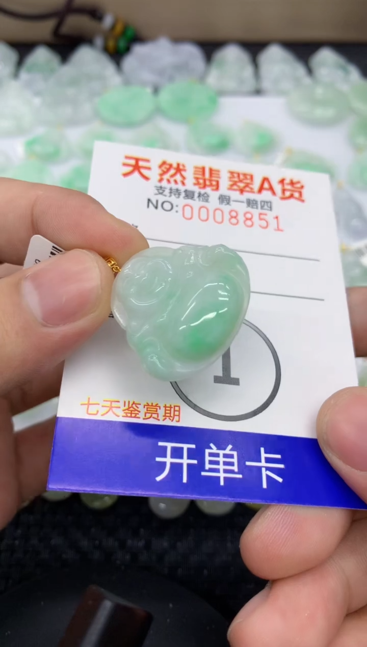 【闪购商品】翡翠颈饰18K金镶嵌11111111111