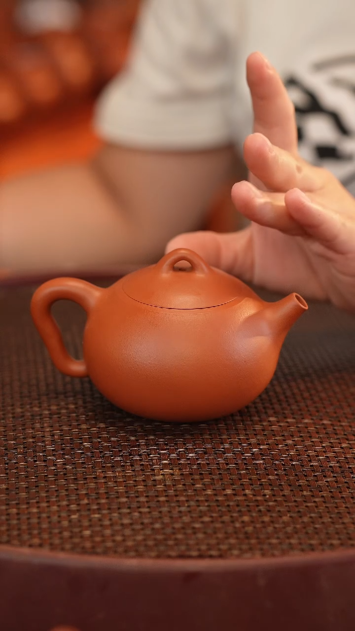 茶壶紫砂全手 大红袍 220cc