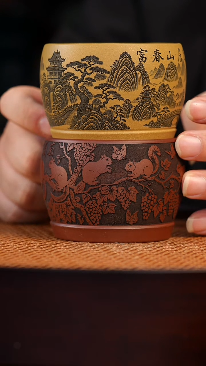 茶杯紫砂宜兴原矿紫砂杯