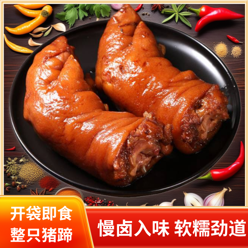 【到手2袋】虎皮猪蹄熟食卤味开袋即食每袋380克