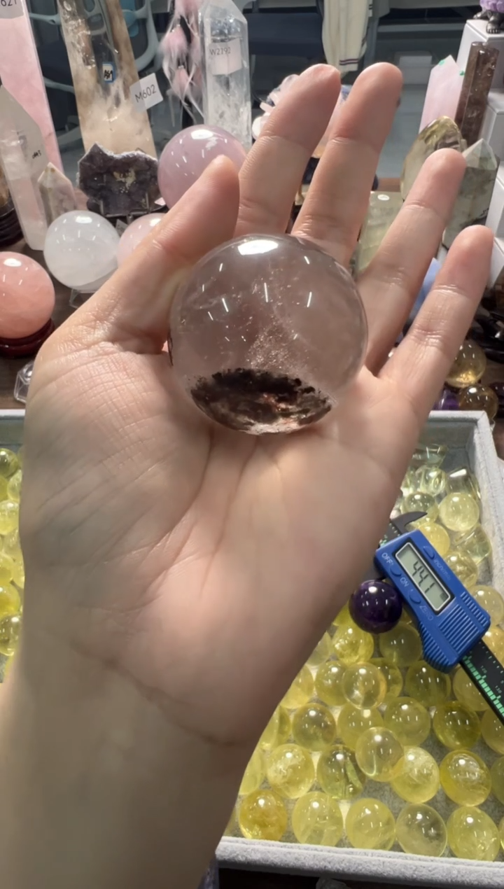 未镶嵌珠宝半成品水晶M489 约4.4cm