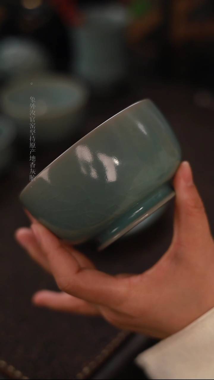 【闪购商品】杯一级品青绿仿古罗汉小碗